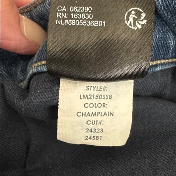 Liverpool Jeans Womens 12/31 Charlie Crop Wide Rolled Cuff Stretch Champlain - Picture 10 of 14